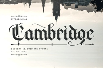 Cambridge Font: Elegant Typography for Classic and Modern Design