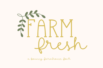 Farm Fresh Font: Rustic Typography for Creative Design Projects