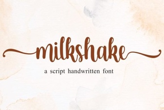 Milkshake Font: Playful Typography for Creative Design Projects