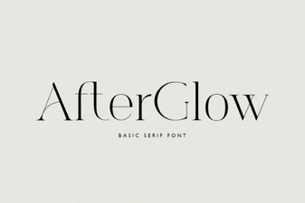 Afterglow Font: Luminous Typography for Bold Designs