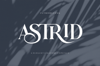 Astrid Font: a Modern Typeface for Elegant Design Projects