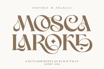 Mosca Laroke Font – Bold and Creative Typeface